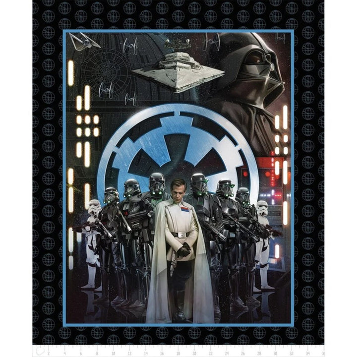 Star Wars Fabric Panel 36" x 44", Rogue One - Star Wars Villains Panel, Cotton Fabric Panel