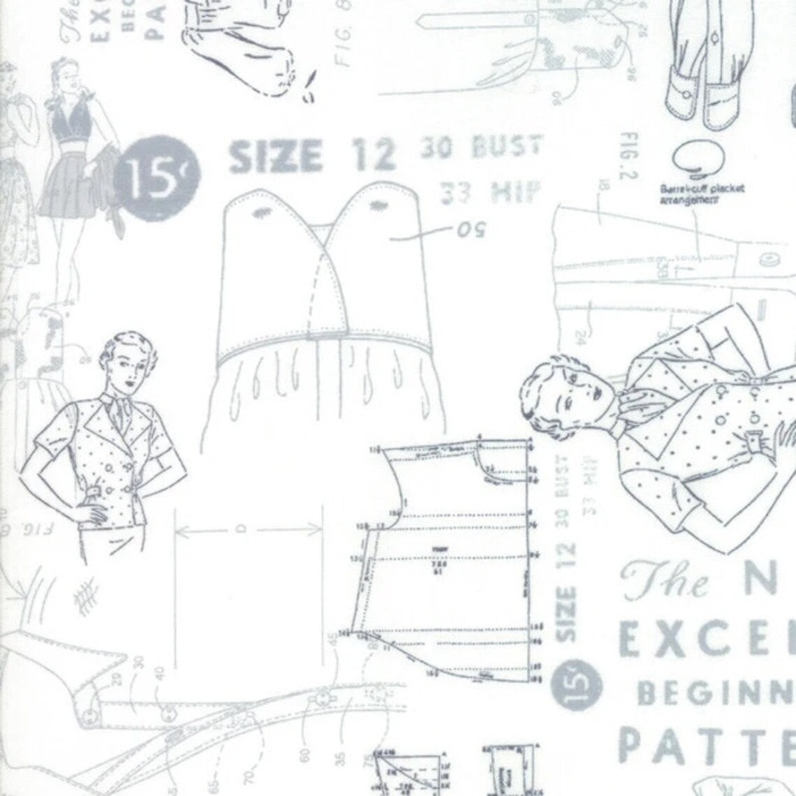 Modern Backgrounds More Paper Layer Cake 42Pieces-10"x10", #1670LC ZEN CHIC Layer Cake, Quilt Table Runner Placemat Wall Hanging