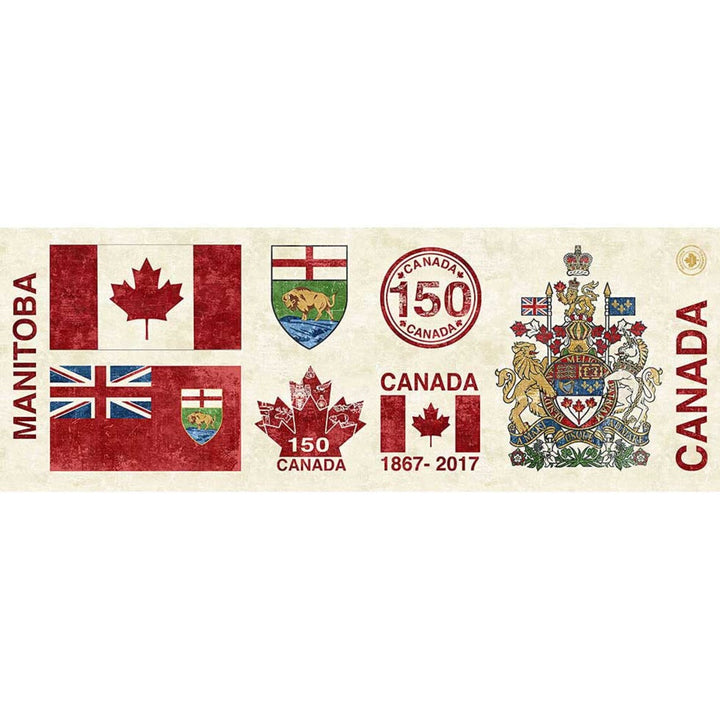 Manitoba Canada Flag Panel 42"x16", 150 Manitoba Province, Manitoba Quilt Wall Hanging Table Runner Gift Home Decor Decorating