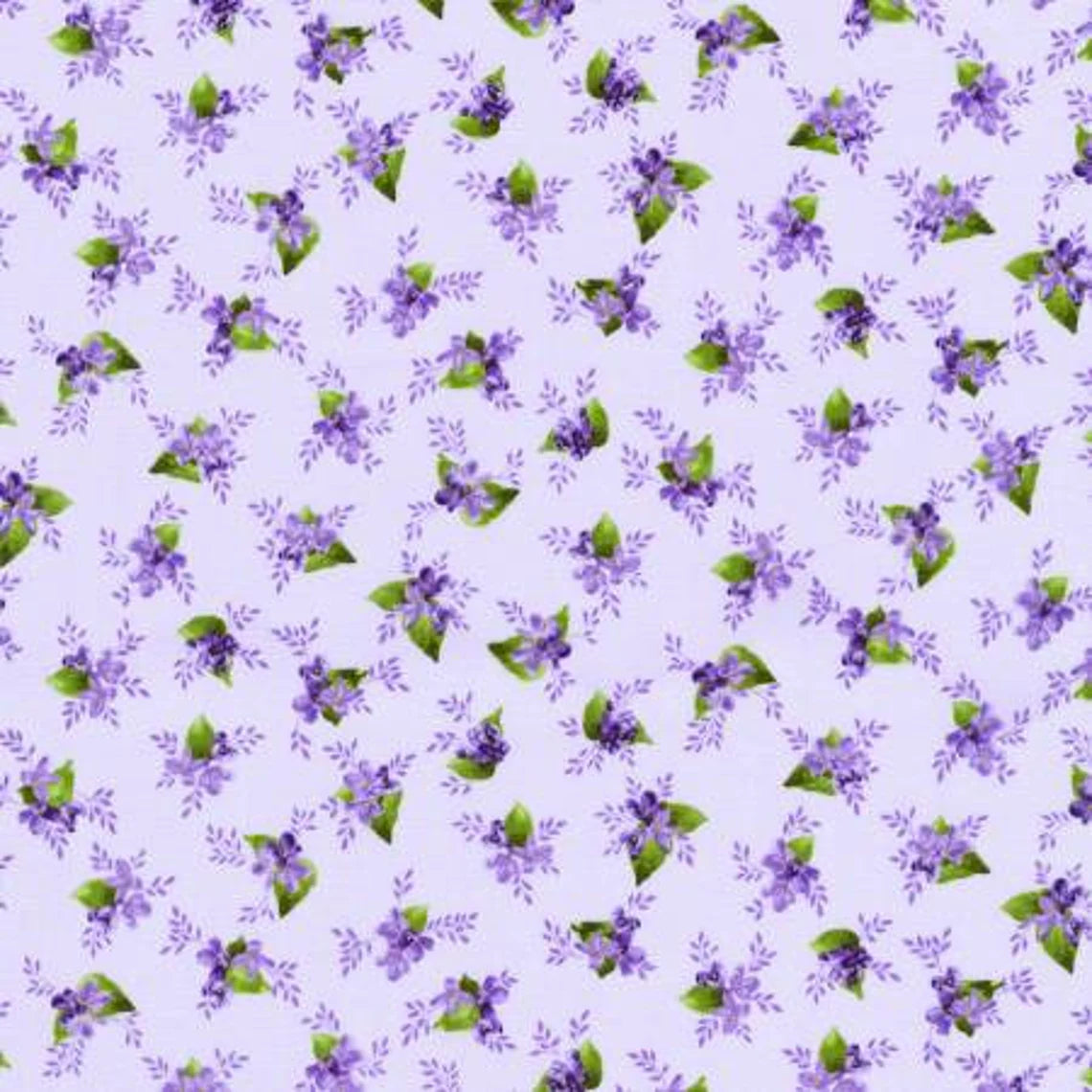 Quilt Kit 67"x75", Floret Quilt Kit using Elizabeth fabrics from Henry Glass, Lilacs Gift Bed Quilt Lap Twin Double Queen