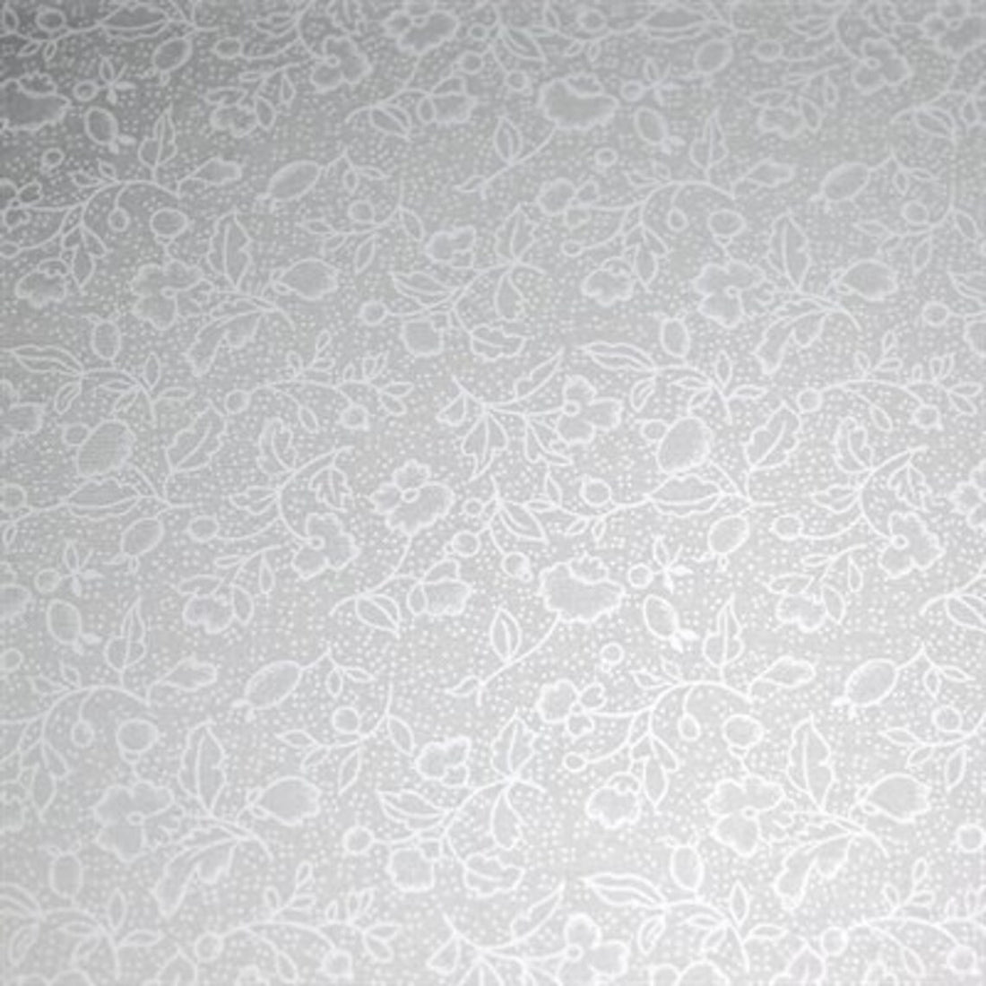 Floral Tone on Tone White Fabric, Blender Background Fabric, Color #12, Muslin Print Basics, Half Yard