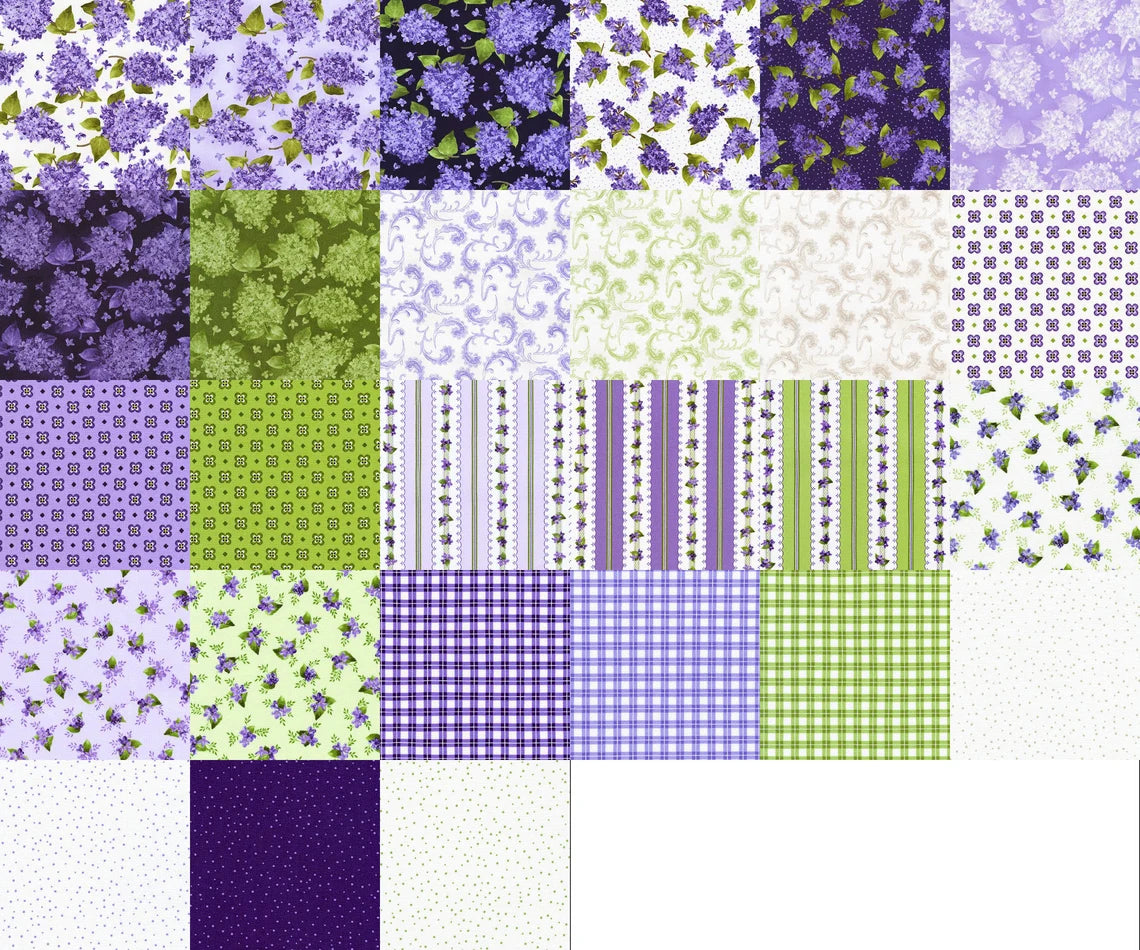 RARE Jelly Roll 40pieces 2 1/2" wide x 40" long, Elizabeth by Robert Kaufman, Jelly Roll Race Bed Gift Quilt Blanket Wall Hanging