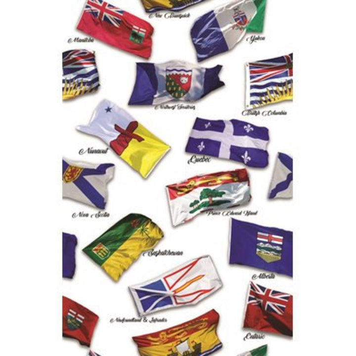 Provincial Flags 1/2 Yard, 20004-3 Canadian Road Trip by Hoffman, Canada Flags Flowers Gift Bed Quilt Wall Hanging Table Runner