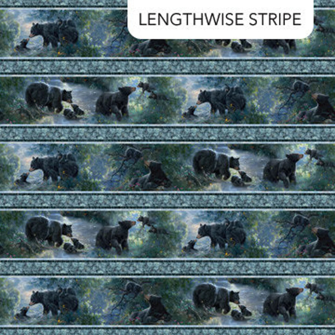 Quilt Kit 54”x70”, Moonlight Kisses fabrics by Northcott Bed Quilt Wildlife Bear Bed Quilt Queen Twin leaves clouds bark