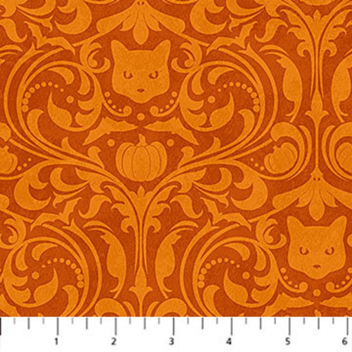 Quilt Kit 60"x78", Hallow's Eve fabrics by Northcott fabrics Bed Gift Quilt Black Cats Pumpkins Spooky Halloween Bats