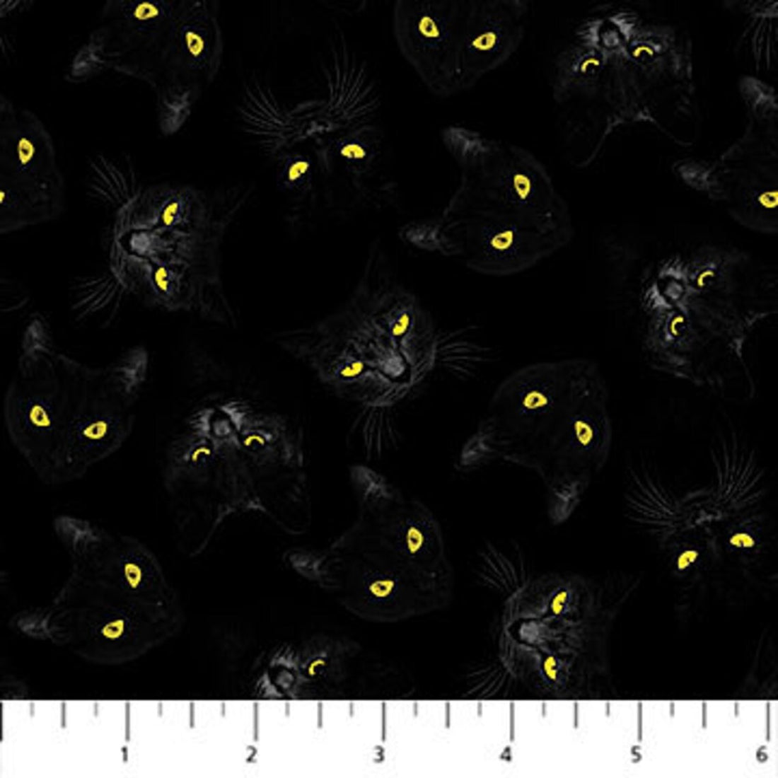 Quilt Kit 60"x78", Hallow's Eve fabrics by Northcott fabrics Bed Gift Quilt Black Cats Pumpkins Spooky Halloween Bats