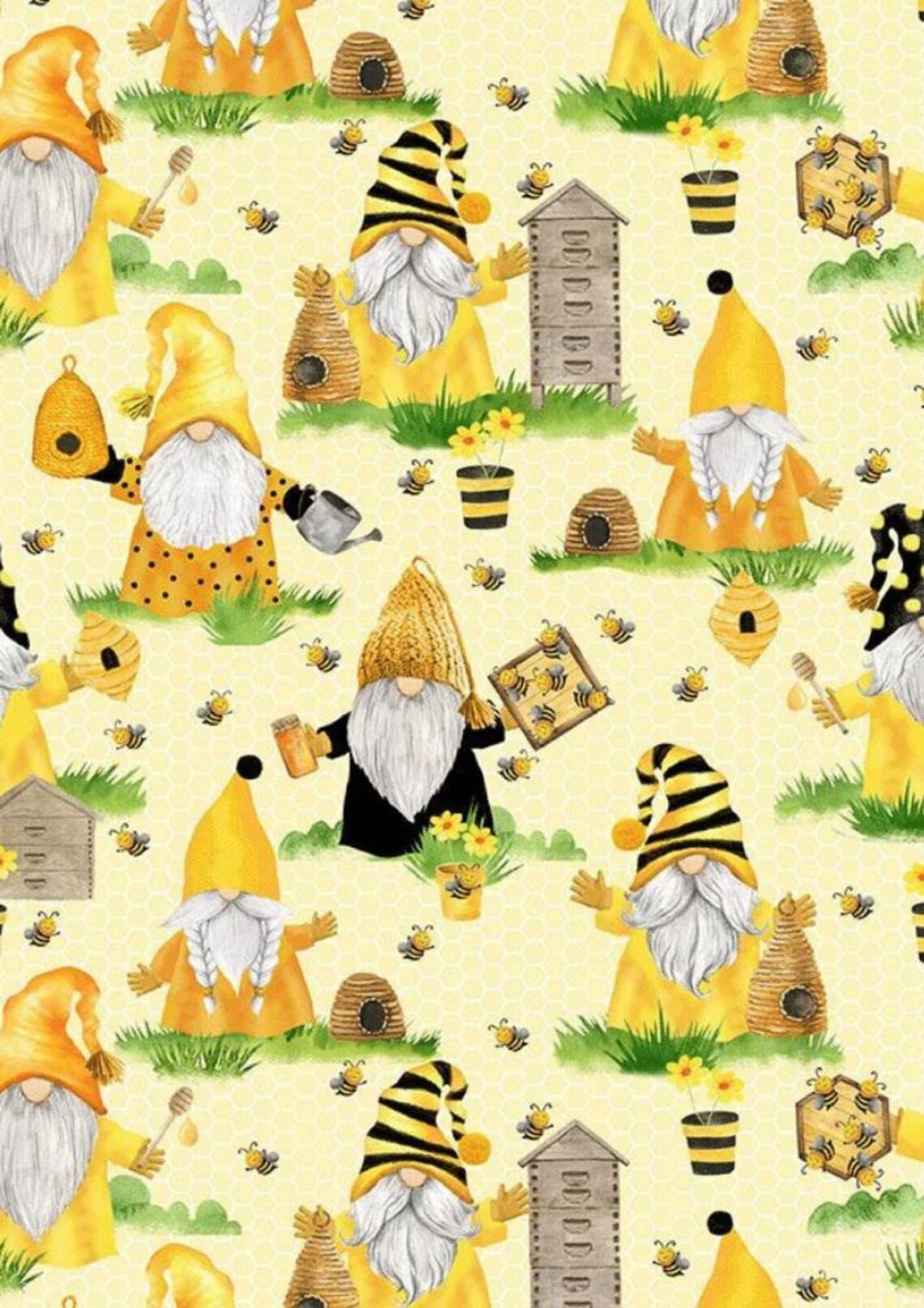 Quilt Kit 32"x51", Honey Bee Quilt Kit using Fabrics by Timeless Treasures, Home is Where My Honey Is Gift Bed Quilt Lap Queen Wall