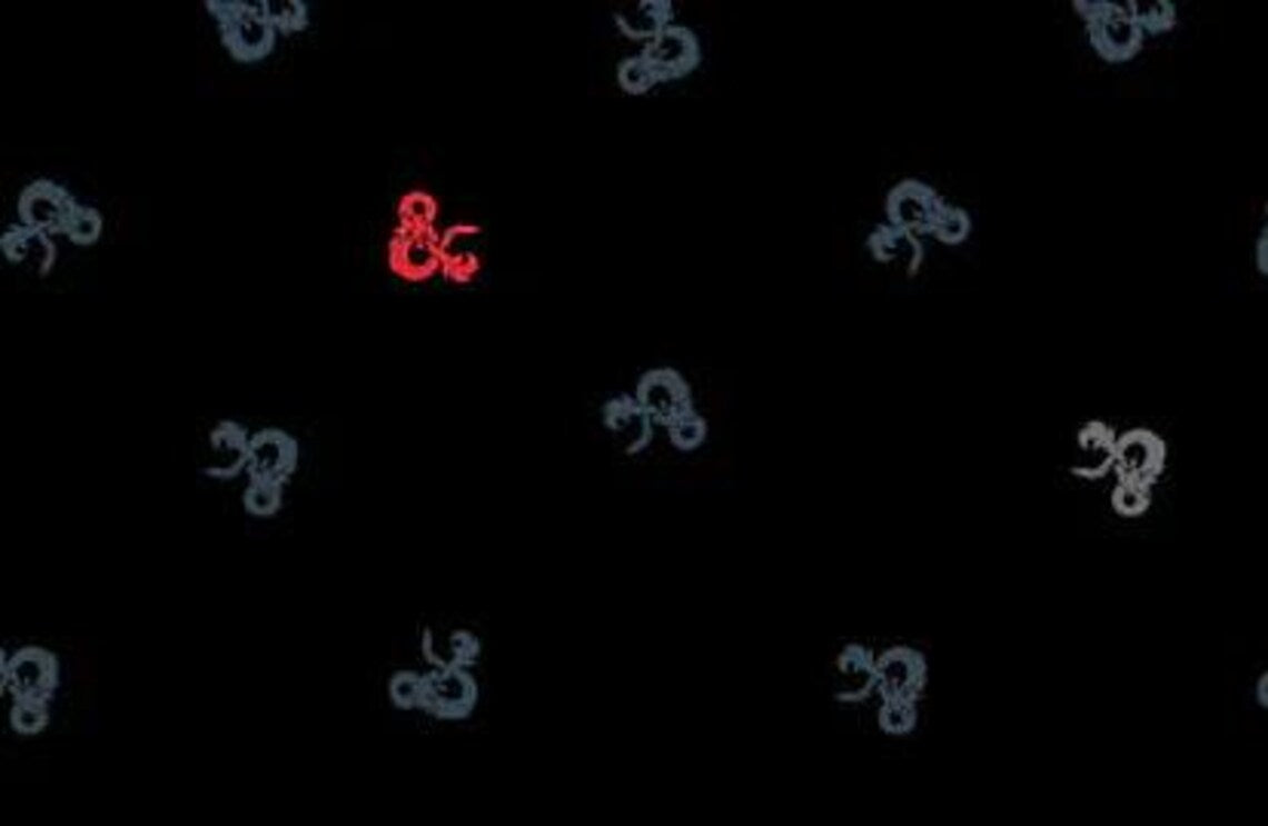 Dungeons & Dragons Ampersand Fabric Sold by Half Yard, A95170121-1 Fabric by Camelot, Dungeons Gaming Gift Bed Quilt Wall Hanging