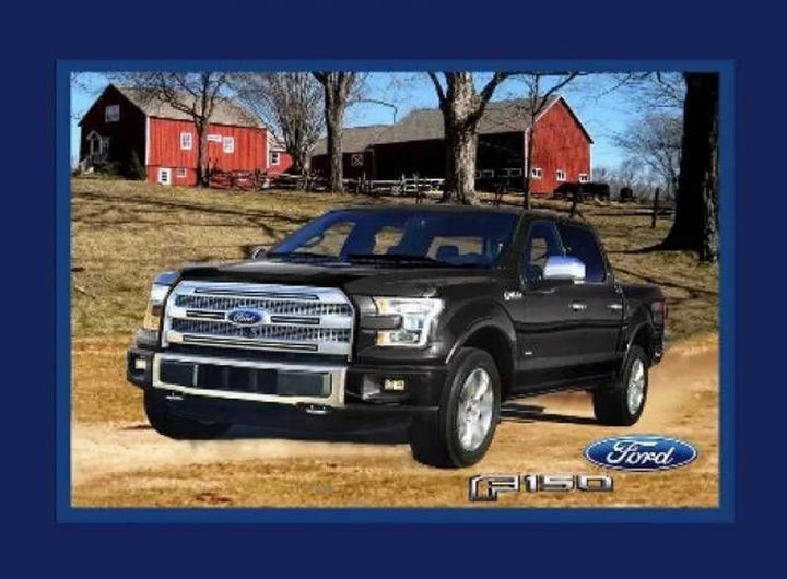 Ford F150 Truck Fabric Panel 44" x 36", RARE Truck Fabric Panel, Sykel Fabrics