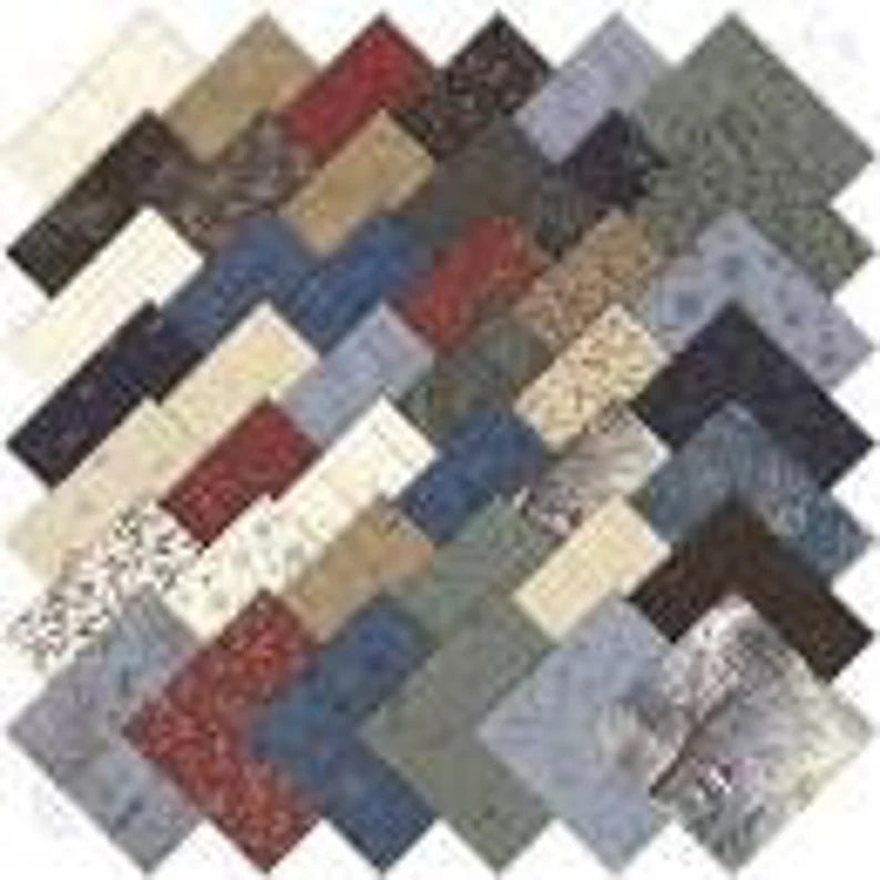 Quilt Kit, Fiddlesticks 63"x71", Using Town Square Fabrics by Holly Taylor for Moda, Layer Cake Town Square Quilt Kit