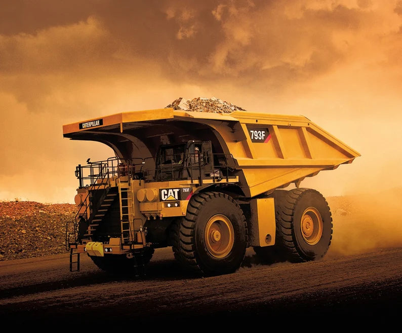 CAT Heavy Hauler Fabric Panel 43" x 36", Caterpillar 793F Truck fabric, CAT Equipment