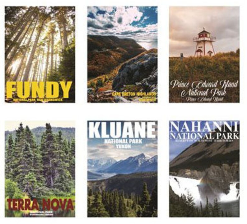 Canadian Road Trip Fabric Panel #2 18"x44", 15 pictures of Canadian sites, Oh Canada fabric panel, 0001-3 Hoffman Fabrics