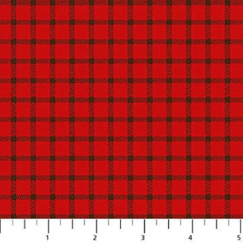 Quilt Kit 39"x49", My Lumberjack & Friends, Northcott Lumberjack Flannel, Crib Gift Quilt Toddler Quilt Bed Quilt Boy Quilt