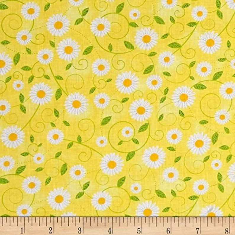 RARE Quilt Kit 59"x69" Sunny Garden, You are my Sunshine fabrics by Timeless Treasures, Sunflower bees Gifts Bed Quilt Home Decor