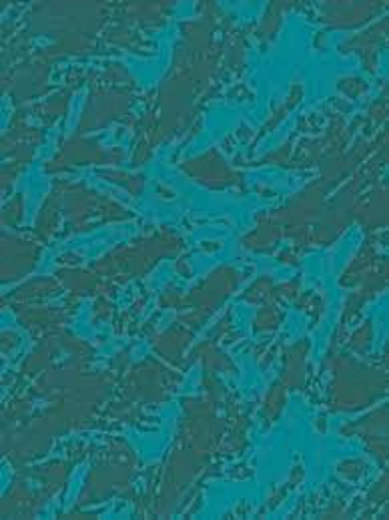 Turtle Quilt Kit 54"x72", Fabrics by Hoffman, Ocean Turtle Gifts Bed Quilt Home Decor Fish Mountains Caribbean Coral