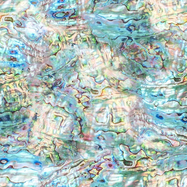 Turtle Quilt Kit 54"x72", Fabrics by Hoffman, Ocean Turtle Gifts Bed Quilt Home Decor Fish Mountains Caribbean Coral