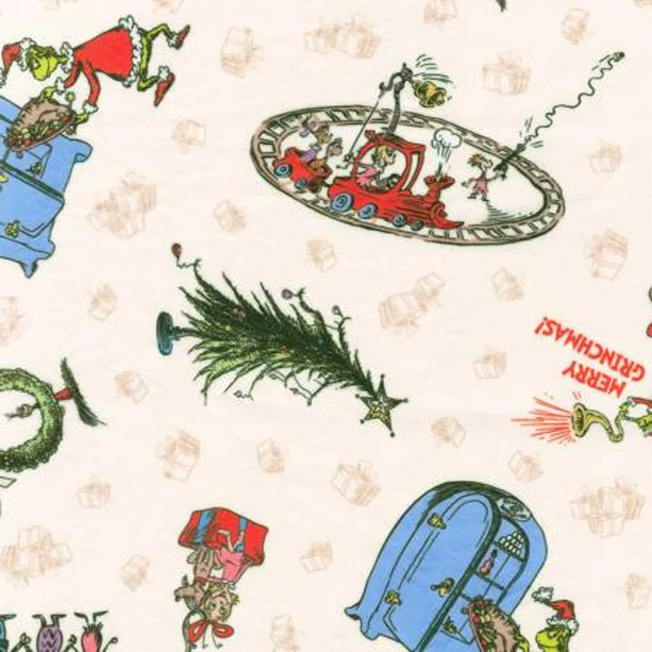 Grinch Fabric 1/2 Yard, ADED21775223 by Robert Kaufman, Quilt Wall Hanging Placemats Table Runner Blanket Bag Gift
