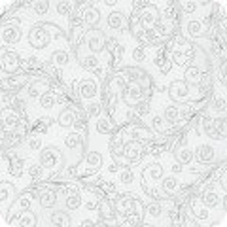 Quilt Kit Christmas Tree Silver/Blue Metallic 53"x69" , Holiday Flourish by Robert Kaufman, Christmas Gift Bed Quilt Wall Hanging