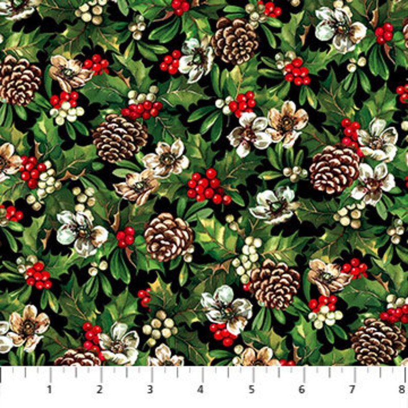 Quilt Kit 52"x71" Christmas Horses, Hay Its Christmas by Northcott Fabrics, Horses in Stable Bed Gift Quilt Christmas Quilt Wall Hanging