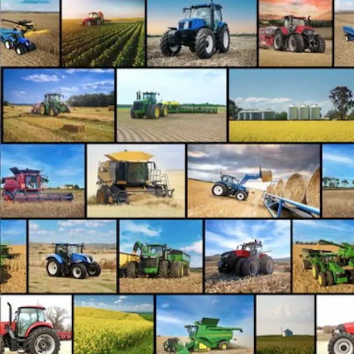 John Deere Tractor Fabric 1/2 yard, Green Tractor, Farm Tractor Bed Quilt Wall Hanging
