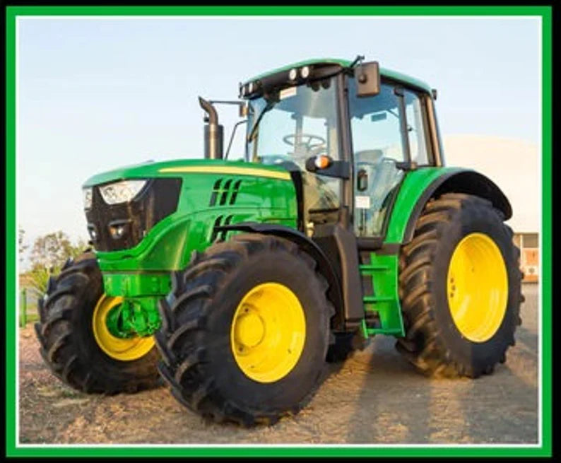 John Deere Tractor Fabric Panel 44"x36", Green Tractor, Farm Tractor Bed Quilt Wall Hanging
