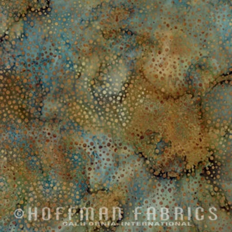 Quilt Kit 41”x67", Call of the Wild fabrics by Hoffman, Moose Bobcat Grizzly Bears Forest Fall Gift Bed Quilt Stream Trees