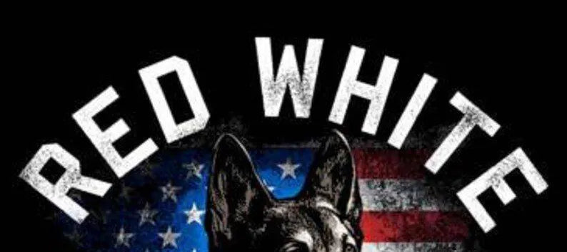 Red White and True Fabric Panel 36"x43", ML35393C fabric by David Textiles, Patriotic German Shepherd Dog American Flag Patriotic