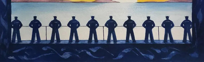 Coming Home Patriotic Fabric Panel 35"x44",PD14435R-PANEL fabric by Riley Blake, American Flag background