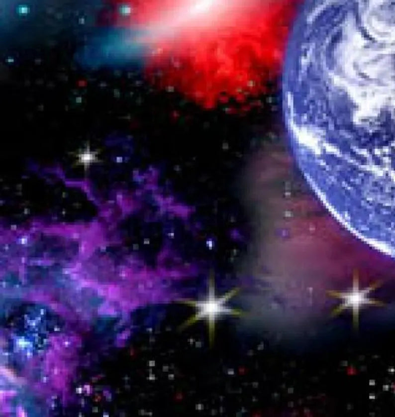 Planets Fabric 1/2 yard, Black Space # 1297E-BLKard by Elizabeth Studios, Planets in Outer Space, Universe Planets bed gift quilt, wall