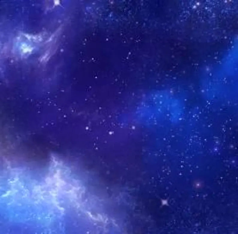 Royal Night Sky Fabric 1/2 yard, Black Space # 583E-RYL by Elizabeth Studios, Outer Space Fabric, Universe Bed Quilt, Lightning