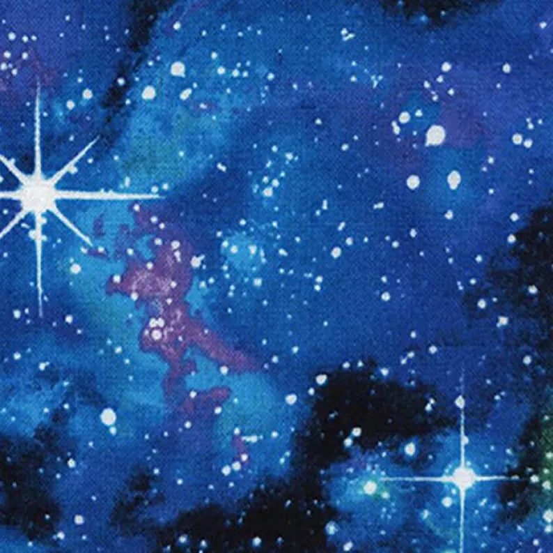 Nebula Galaxy Fabric 1/2 yard, #CD4847-Galaxy by Timeless Treasures, Outer Space Fabric, Universe Bed Quilt, Wall Hanging