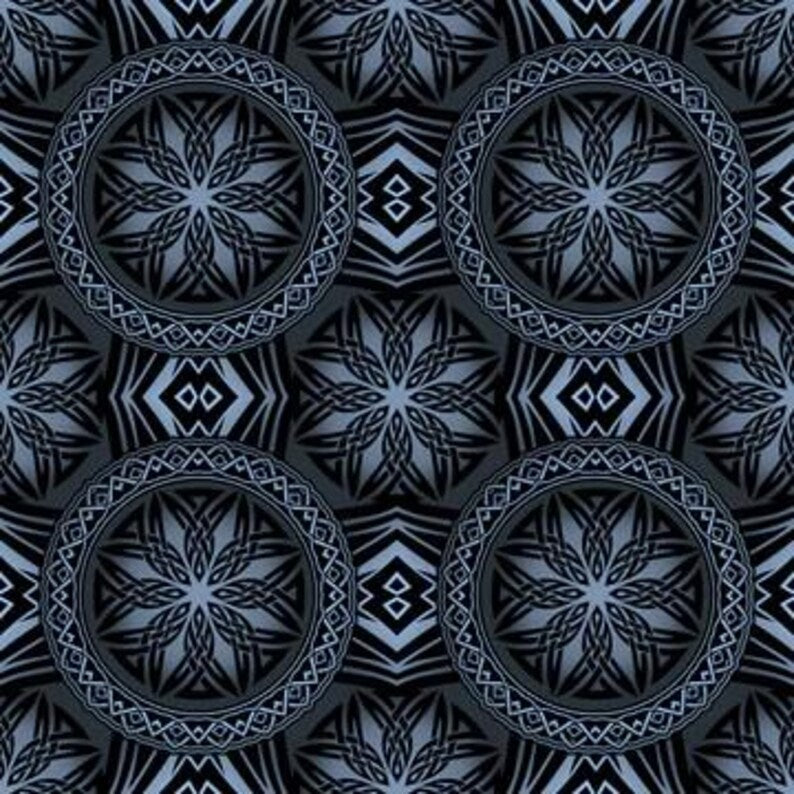 Dragons Blue Quilt Kit 76"x92", using In the Beginning Fabrics, Dragon Gift Bed Quilt Lap Twin Double Queen