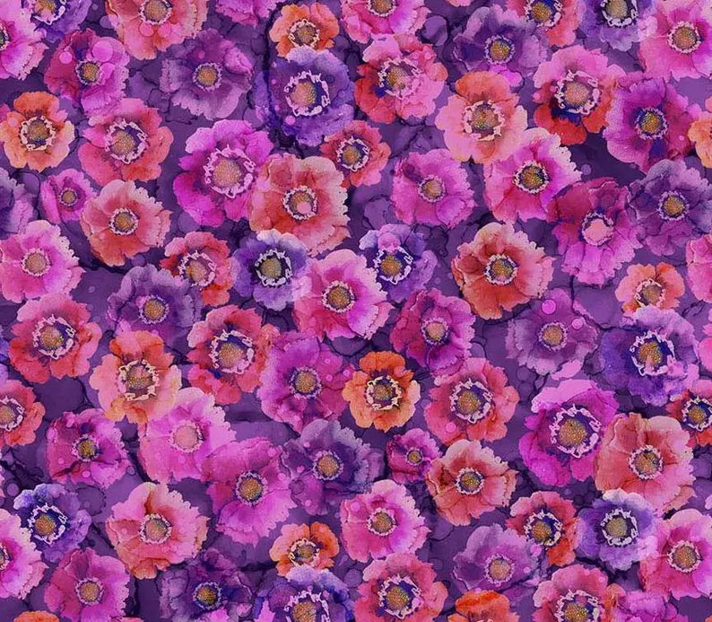 RARE Dragonfly Dance Quilt Kit 61 1/2 "x75", Northcott Fabrics, Floral Gift Quilt Hanging Throw, Discontinued, Backing Available