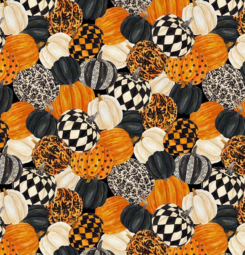 Quilt Kit 58"x68", Hallow's Eve fabrics by Northcott fabrics Bed Gift Quilt Black Cats Pumpkins Spooky Halloween Bats